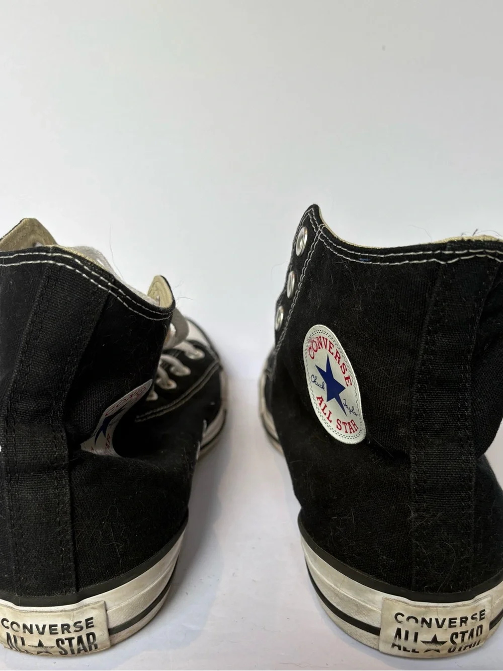 Converse Black and White High Top Sneakers Unisex All Star men's 10, women 12
